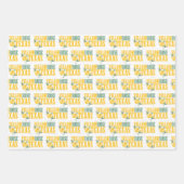 ウエスタンイエローローズオブテキサス州 ラッピングペーパーシート (正面)