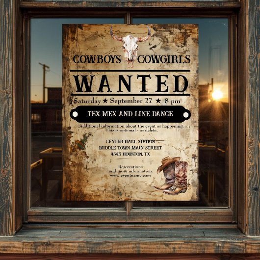 ウエスタンイベントチラシ チラシ