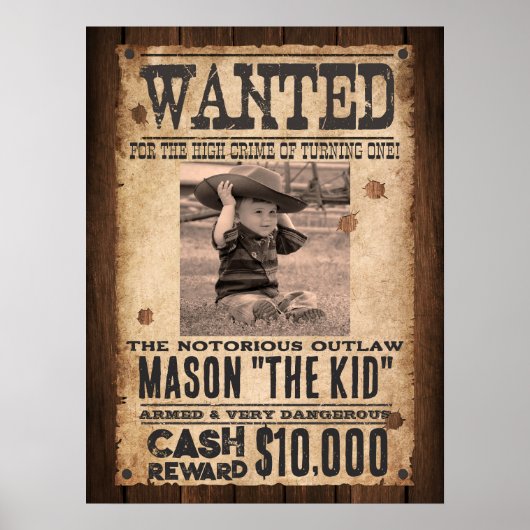 ウエスタンウィンドアウトローウェルカム誕生日ポスター ポスター (正面)