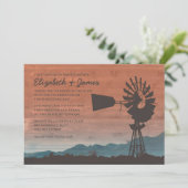 ウエスタンウィンドミル結婚式招待状 招待状 (スタンド正面)