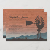 ウエスタンウィンドミル結婚式招待状 招待状 (正面/裏面)