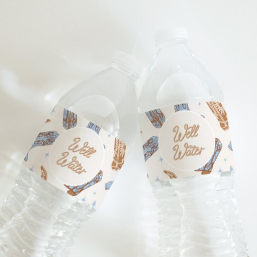 ウエスタンウェルウォーターボトルラベル ペットボトルラベル