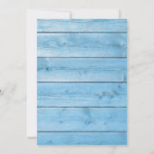 ウエスタンウォッチングブルーボーイ誕生日 招待状 (裏面)