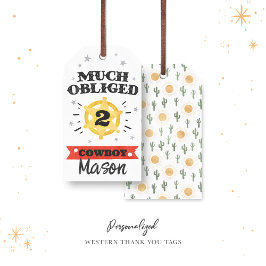 ウエスタンウォーター色誕生日サンキューラベル ギフトタグ