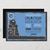 ウエスタンウォールイスラエルバーバルミツワー招待状 招待状 (正面/裏面)