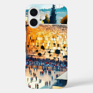 ウエスタンウォールホテルウォーターカラーアート iPhone 16ケース