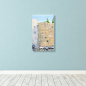 ウエスタンウォールKOTELエルサレム旧市街イスラエル キャンバスプリント (インサイチュ (ウッドフロア))