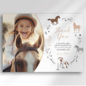 ウエスタンエクエストリアン誕生日サンキューカード 招待状