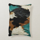 ウエスタンエメラルド金ゴールドホワイトコウィド アクセントクッション (裏面(縦))