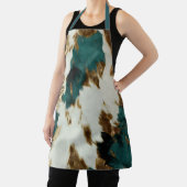 ウエスタンエメラルド金ゴールドホワイトコウィド エプロン (インサイチュ)