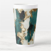 ウエスタンエメラルド金ゴールドホワイトコウィド カフェラテマグ (正面)