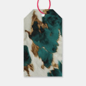 ウエスタンエメラルド金ゴールドホワイトコウィド ギフトタグ (裏面)