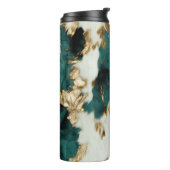 ウエスタンエメラルド金ゴールドホワイトコウィド タンブラー (回転左)