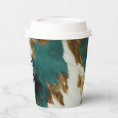 ウエスタンエメラルド金ゴールドホワイトコウィド 紙コップ (左)