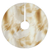 ウエスタンエレガント金ゴールドホワイトクリームコウィド ブラッシュドポリエステルツリースカート (正面)