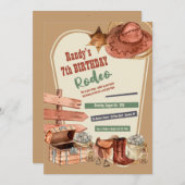 ウエスタンエレメンツ誕生日 招待状 (正面/裏面)