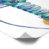 ウエスタンオーストラリア色彩の鮮やかロックロブスター ポスター (角)