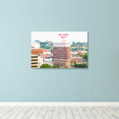 ウエスタンオート建物ロフトコンドスカンザスシティ キャンバスプリント (インサイチュ (ウッドフロア))