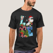ウエスタンカウサンタハットラブクリスマスクリスマスファーミン Tシャツ (正面)