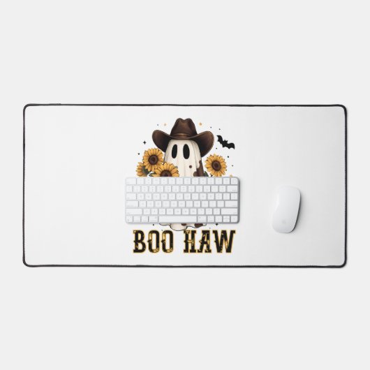 ウエスタンカウスポット不気味幽霊ブハウ デスクマット (キーボード&マウス)