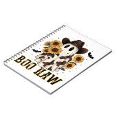 ウエスタンカウスポット不気味幽霊ブハウ ノートブック (左側)