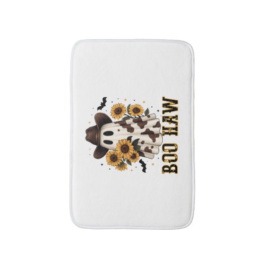 ウエスタンカウスポット不気味幽霊ブハウ バスマット (正面縦)