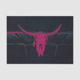 ウエスタンカウズスカル明るい赤紫色ピンクグレーグランジテクスチャ 薄葉紙