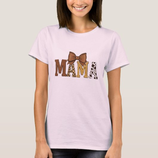 ウエスタンカウズプリントママTシャツ Tシャツ (正面)