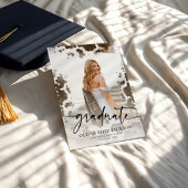 ウエスタンカウズプリント写真卒業パーティー 招待状