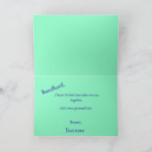 ウエスタンカウボーイアンド女性のカーボーイウォッチングライダーカスタムズ カード (内部)