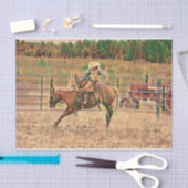 ウエスタンカウボーイカントリーホースライディングティッシュペーパー 薄葉紙 (クラフト)