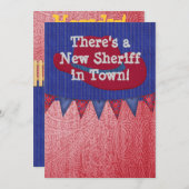 ウエスタンカウボーイシェリフベビー発表 案内状 (正面/裏面)