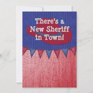 ウエスタンカウボーイシェリフベビー発表 案内状