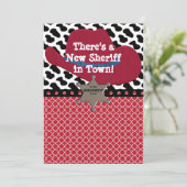 ウエスタンカウボーイシェリフベビー発表 案内状 (スタンド正面)