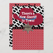 ウエスタンカウボーイシェリフベビー発表 案内状 (正面/裏面)