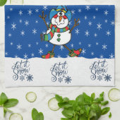 ウエスタンカウボーイスノーマンクリスマス キッチンタオル (折り畳み)