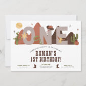 ウエスタンカウボーイズボーイ誕生日招待状 招待状 (正面)
