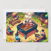 ウエスタンカウボーイズ料理グリリングカスタム 招待状 (正面)