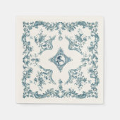 ウエスタンカウボーイトイレデジュウバンダナデザインホース スタンダードカクテルナプキン (正面)