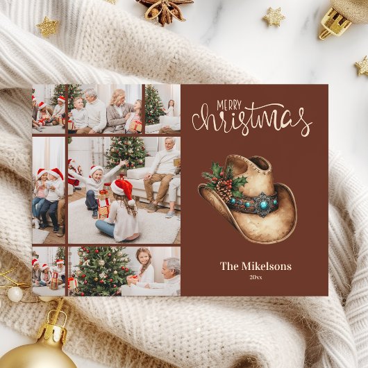 ウエスタンカウボーイハットのクリスマス 7 写真 シーズンカード