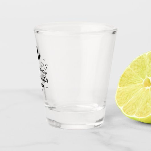 ウエスタンカウボーイハットクラシックパーソナライズされたグロームスマン ショットグラス (右)