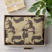 ウエスタンカウボーイハットブーツホース金ゴールドグリッター 薄葉紙 (ギフト)