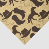 ウエスタンカウボーイハットブーツホース金ゴールドグリッター 薄葉紙 (詳細)