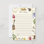 ウエスタンカウボーイバースデーパーティーフラットサンキューカード サンキューカード (正面)