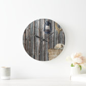 ウエスタンカウボーイバーン ラージ壁時計 (ホーム)