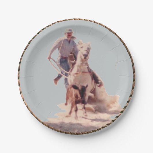 ウエスタンカウボーイパーティー紙プレート ペーパープレート (正面)