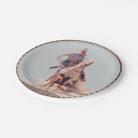 ウエスタンカウボーイパーティー紙プレート ペーパープレート (アングル)