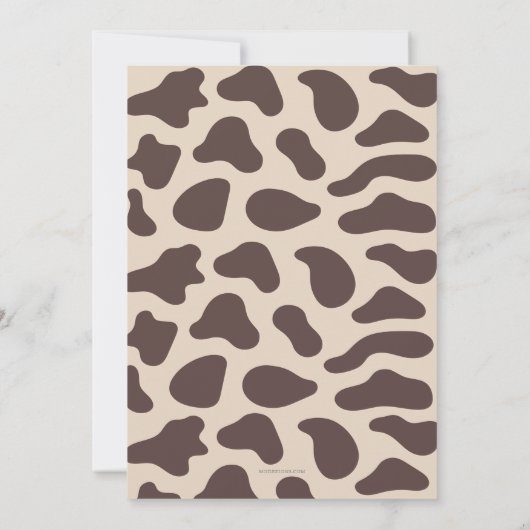 ウエスタンカウボーイファーストロデオボーイズ誕生日 招待状 (裏面)