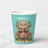 ウエスタンカウボーイファーストロデオ誕生日カスタム 紙コップ (正面)