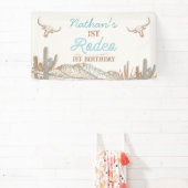 ウエスタンカウボーイファーストロデオ誕生日バナー 横断幕 (インサイチュ)